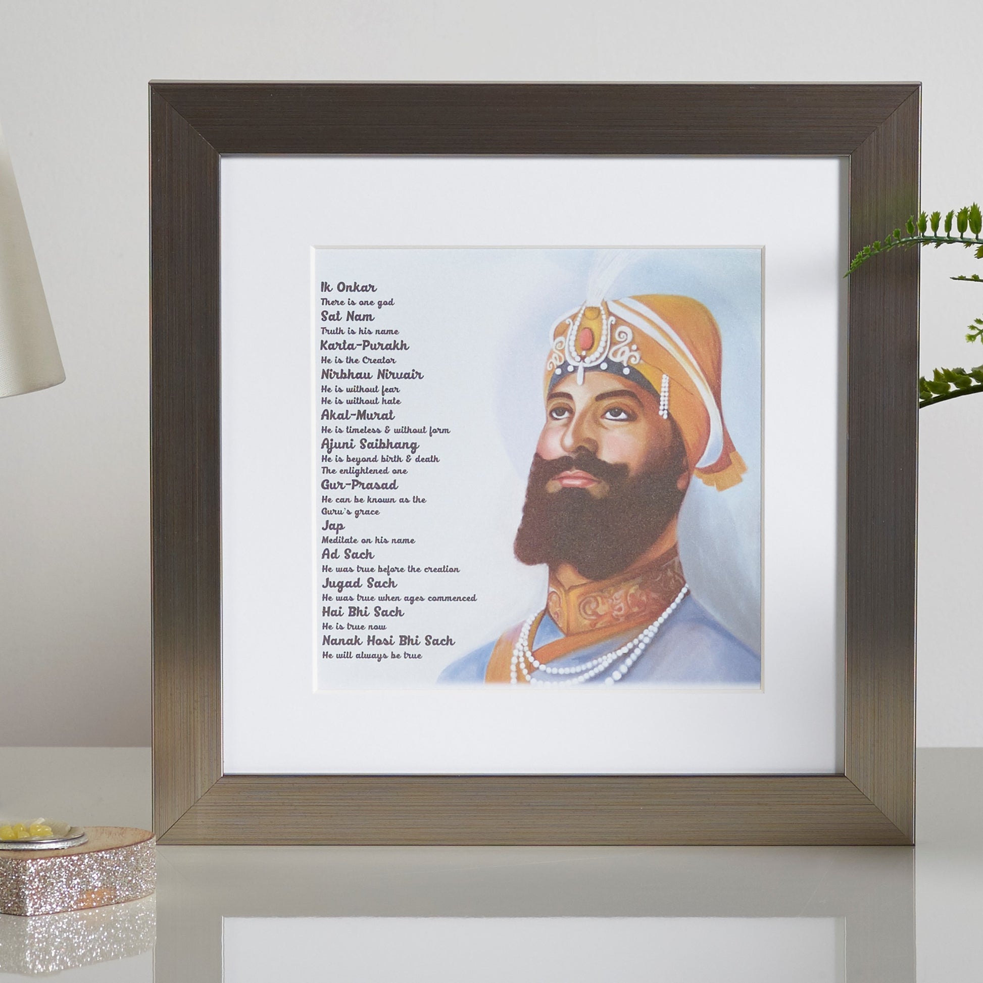 Guru Gobind Singh Frame Including Mool Mantar in English With Translation 281
