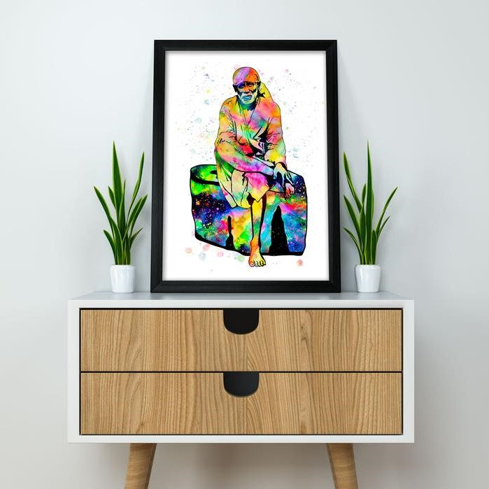 
                      
                        Sai Baba Watercolour Print or Framed
                      
                    