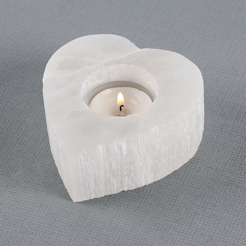 
                      
                        Selenite Heart Tealight Holder
                      
                    