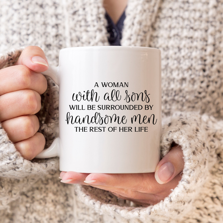 A Woman With All Sons Mug