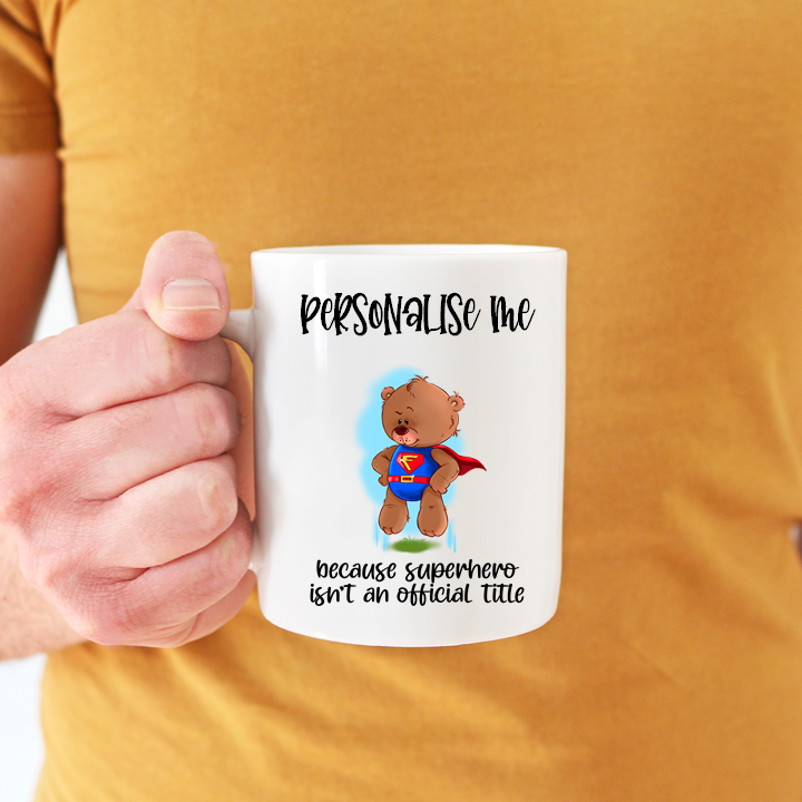 Personalise Me Superhero Name Mug