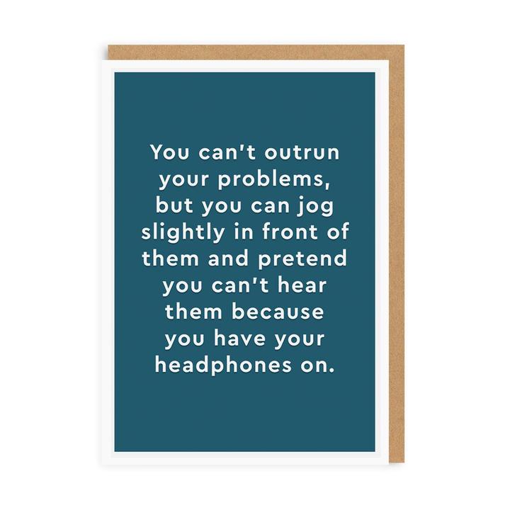 Headphones Greeting Card