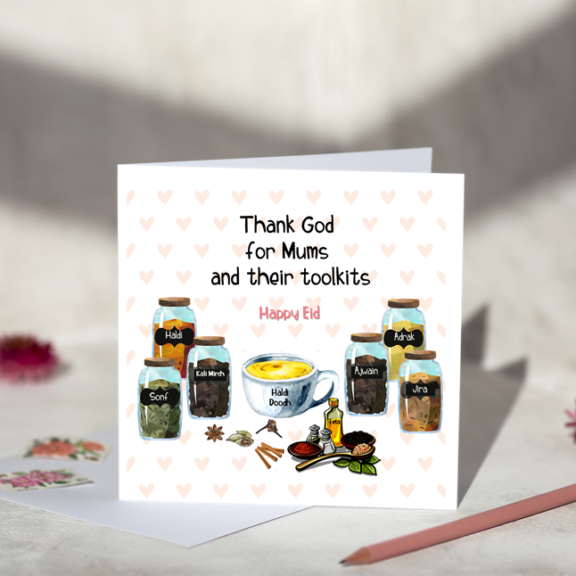Thank God for Mums Happy Eid Greeting Card