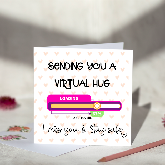 Virtual Hug Greeting Card