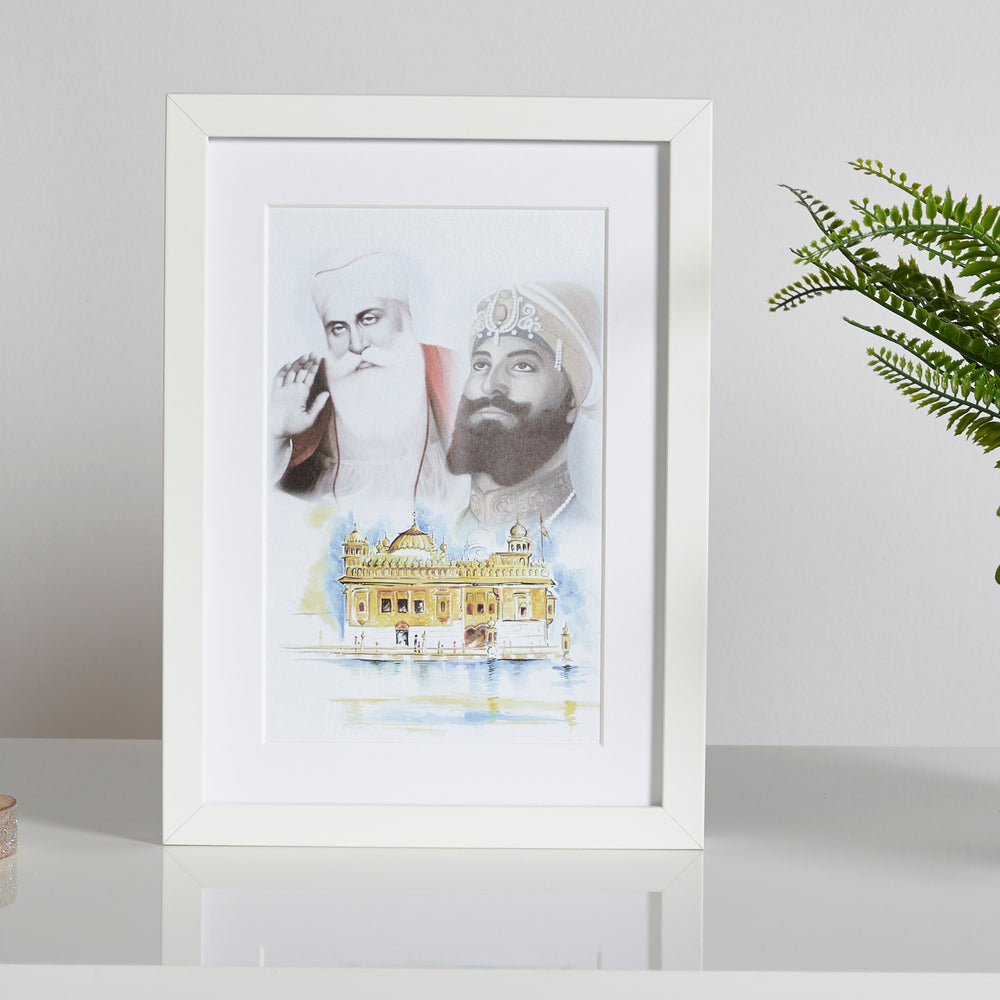 
                      
                        Guru Nanak, Guru Gobind and Golden Temple
                      
                    