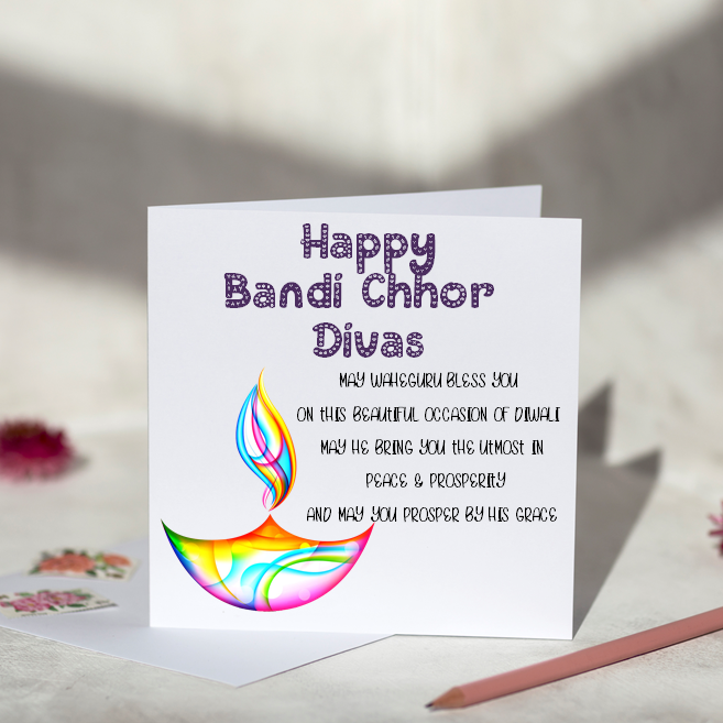 Bandi Chhor Divas Waheguru Card