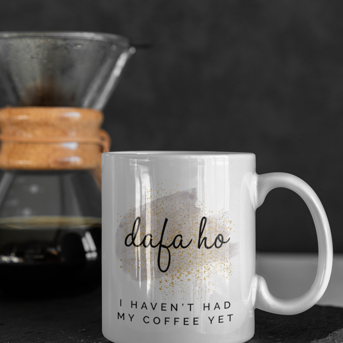 Dafa Ho Grey Coffee Mug