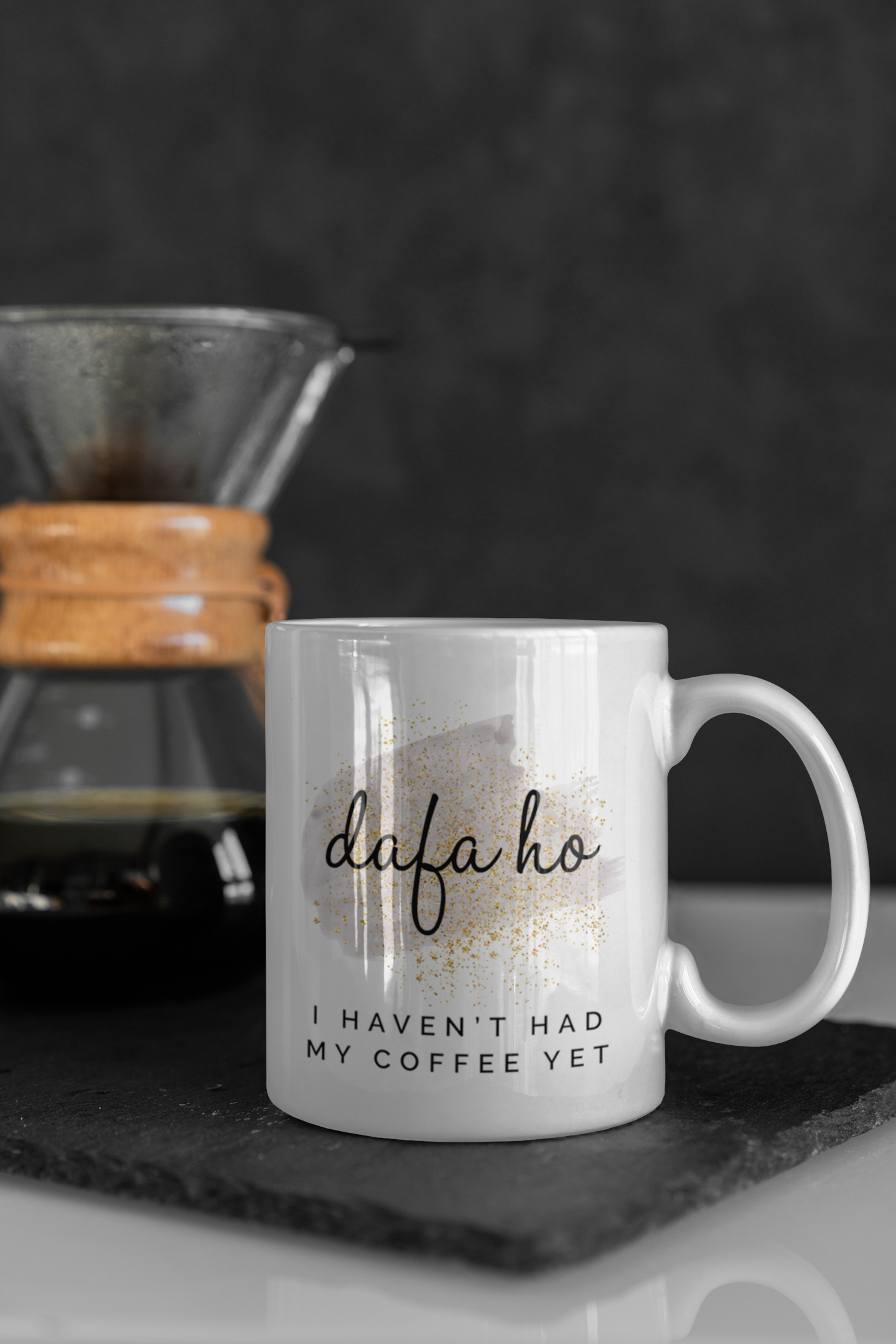 Dafa Ho Grey Coffee Mug