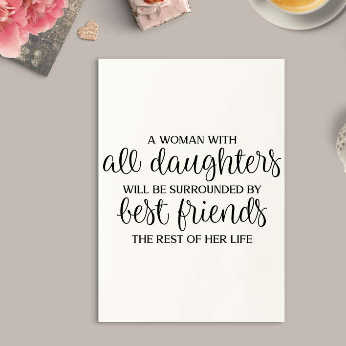 
                  
                    A Woman with all Daughters is Art Print or Framed
                  
                