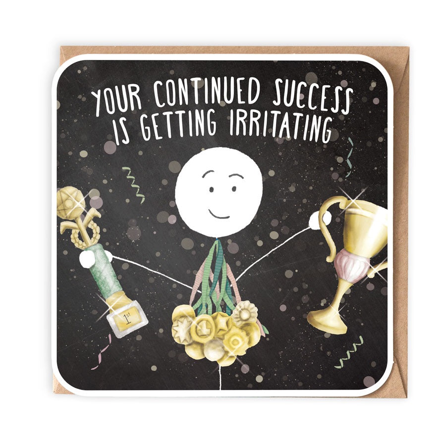 CONTINUED SUCCESS GREETING CARD
