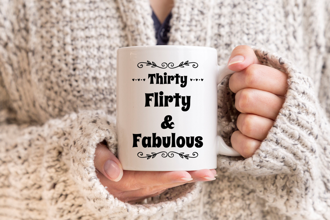 Flirty 30 Birthday Mug