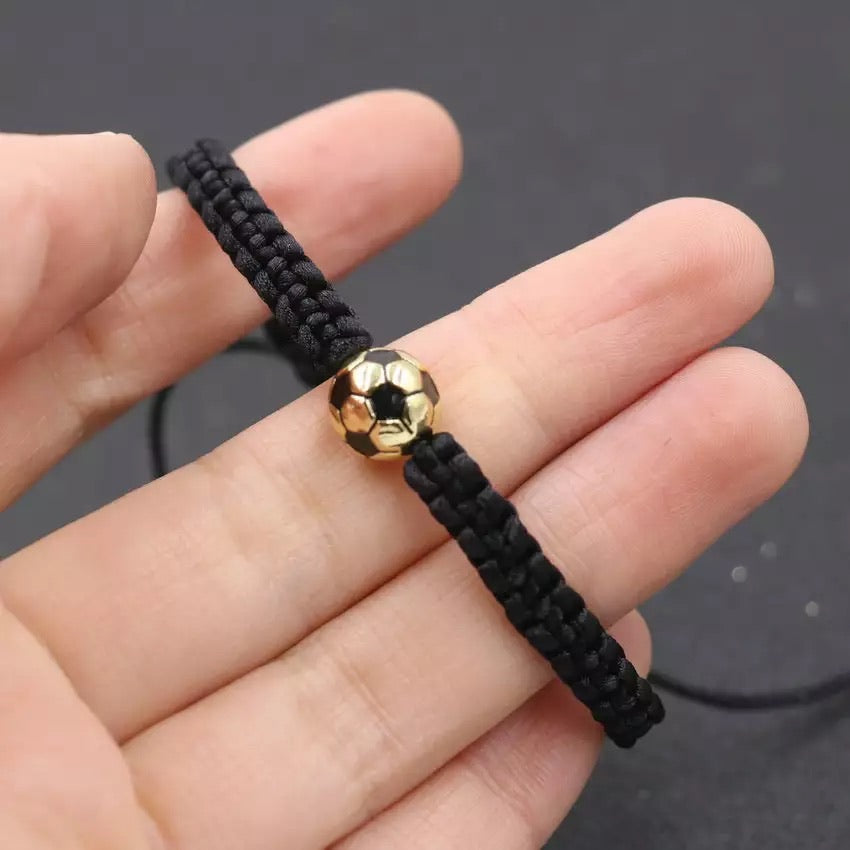 
                      
                        Football Black Braided Bracelet
                      
                    