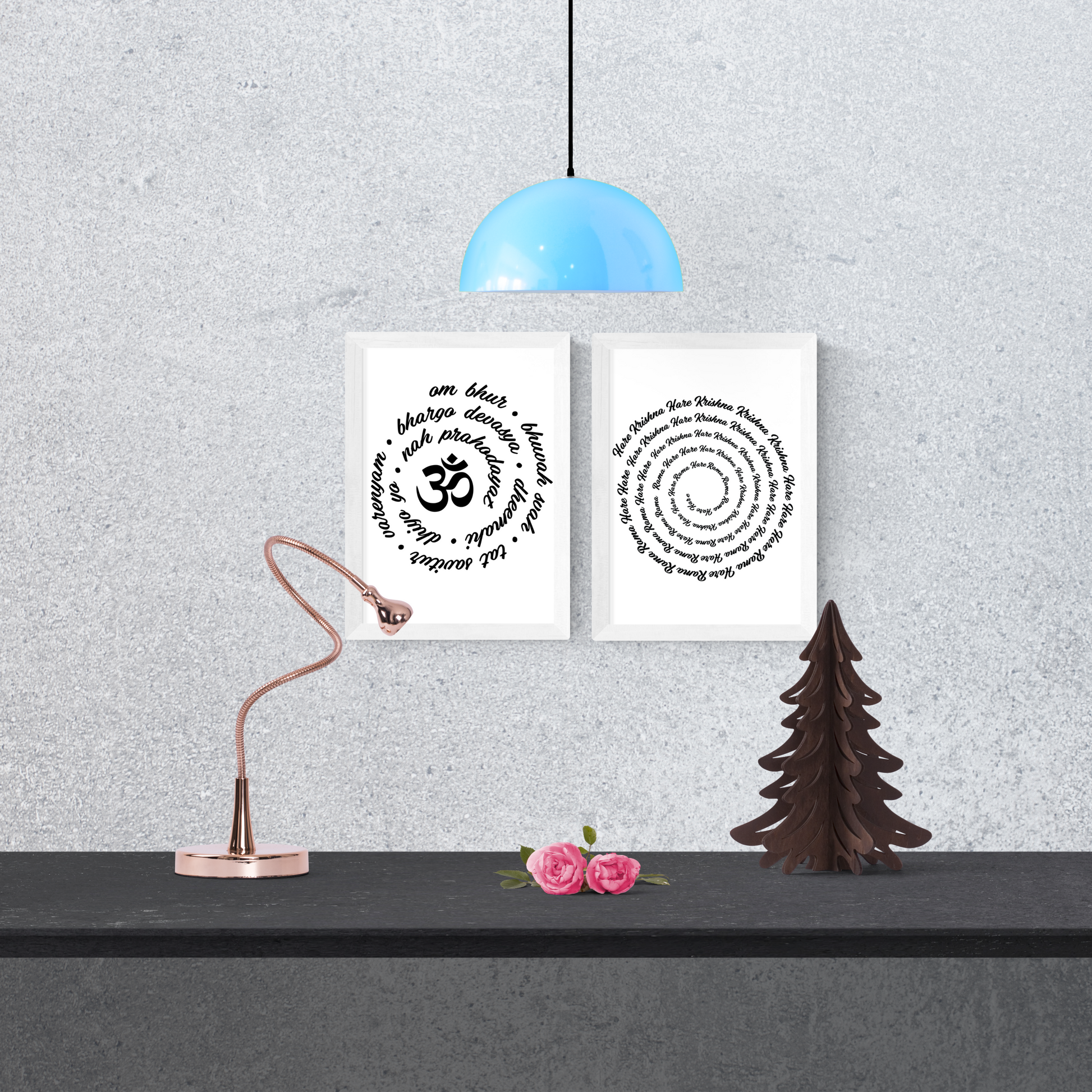 Hare Krishna Hare Rama Art Print or Framed