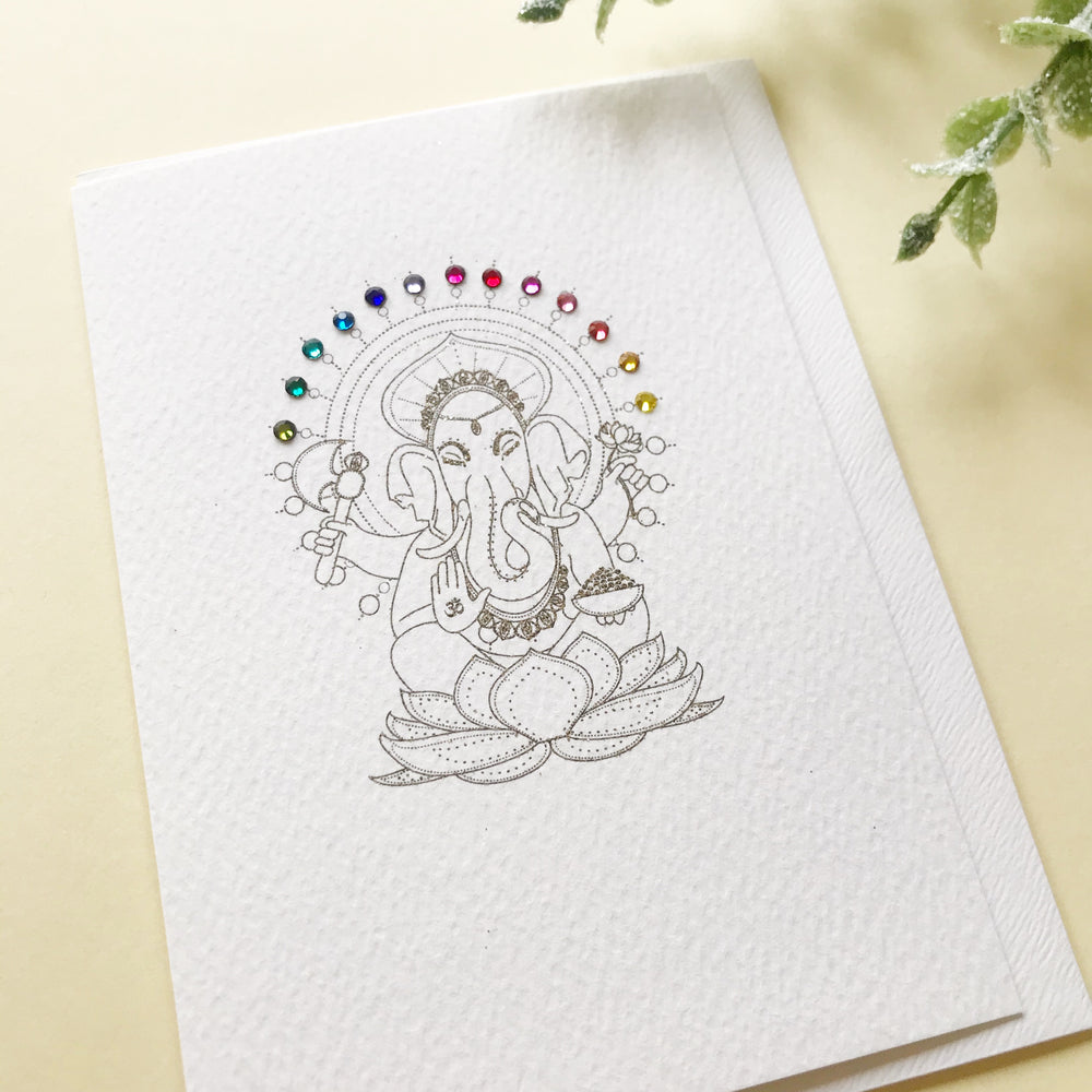 
                      
                        Swarovski Ganesh Greeting Card
                      
                    