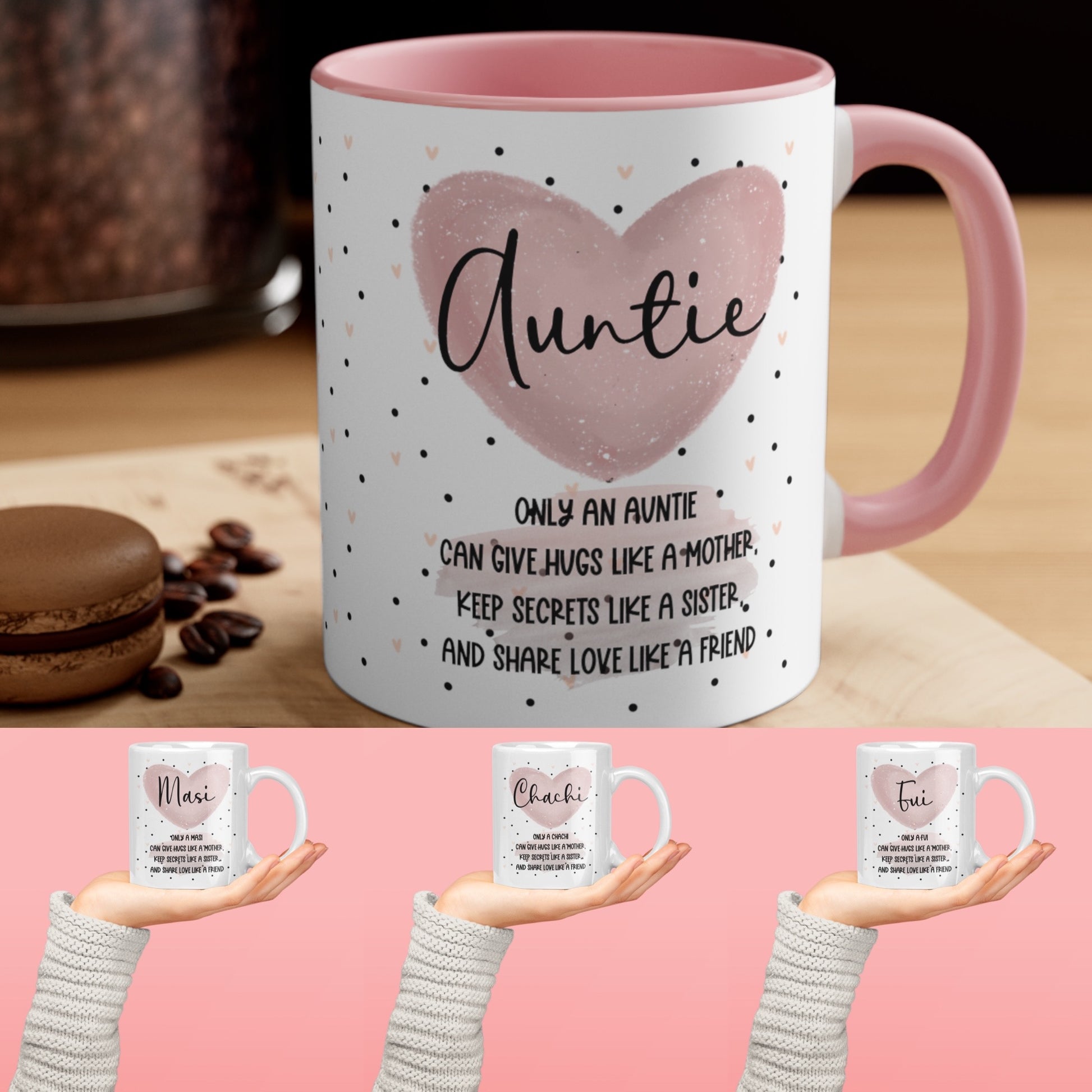 Can Give Hugs Like A Mother Auntie Mug