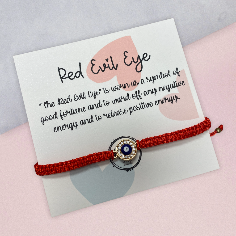 
                  
                    Red Braided Evil Eye Bracelet
                  
                