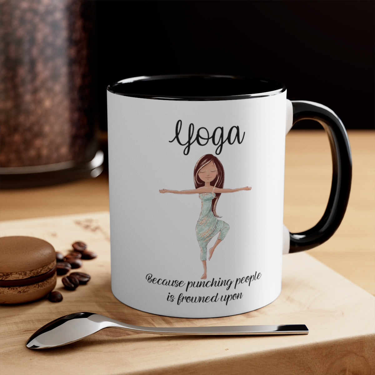 Punching People Yoga Mug