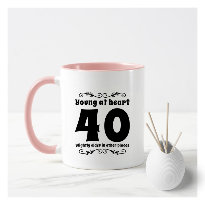 
                      
                        Young At Heart 40th Birthday Mug
                      
                    