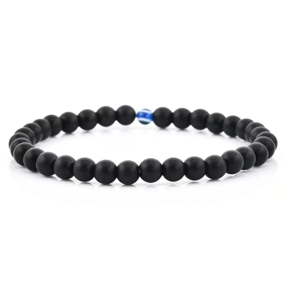 
                      
                        Soothing Protection Unisex Beaded Evil Eye Bracelet
                      
                    