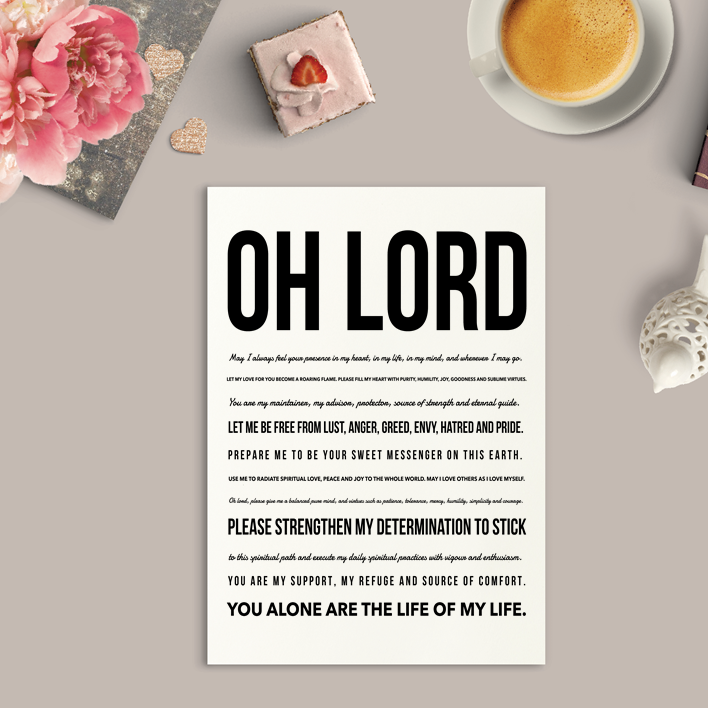 
                  
                    Oh Lord Art Print or Framed
                  
                