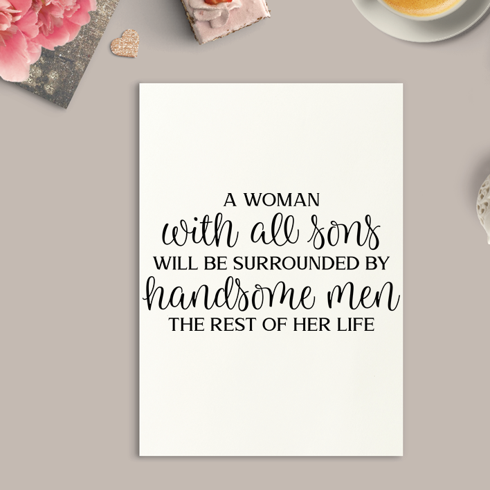 
                  
                    A Woman with all Sons is Art Print or Framed
                  
                